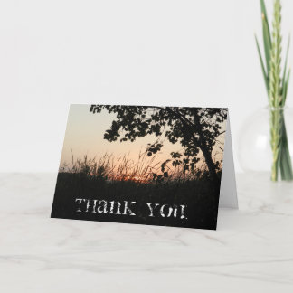 Sunset Thank You Card
