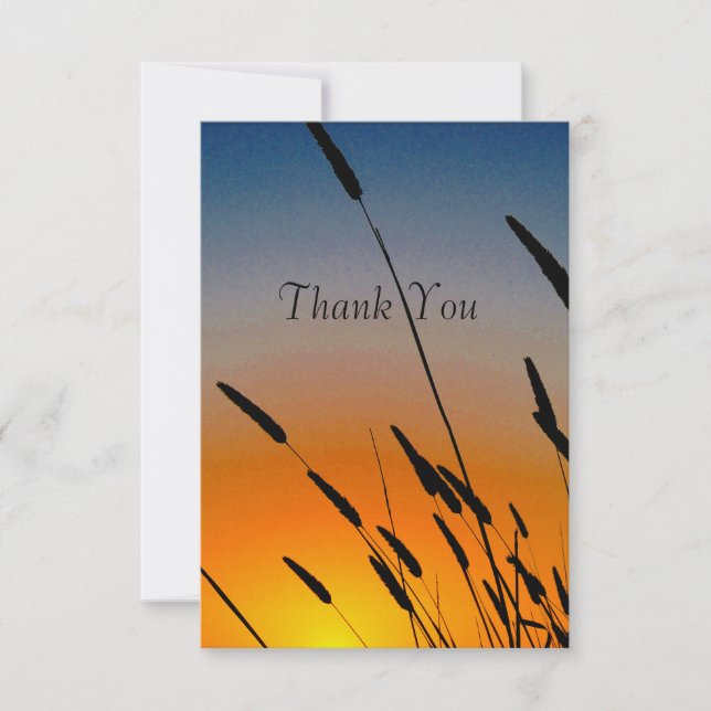 Sunset Thank You Card (Front)