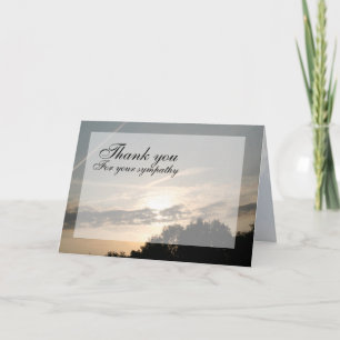 Sunset Thank you Card