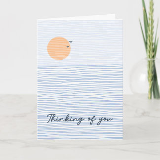 Sunset Thinking of You Sincere Art Card