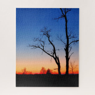 Sunset Through the Trees Jigsaw Puzzle