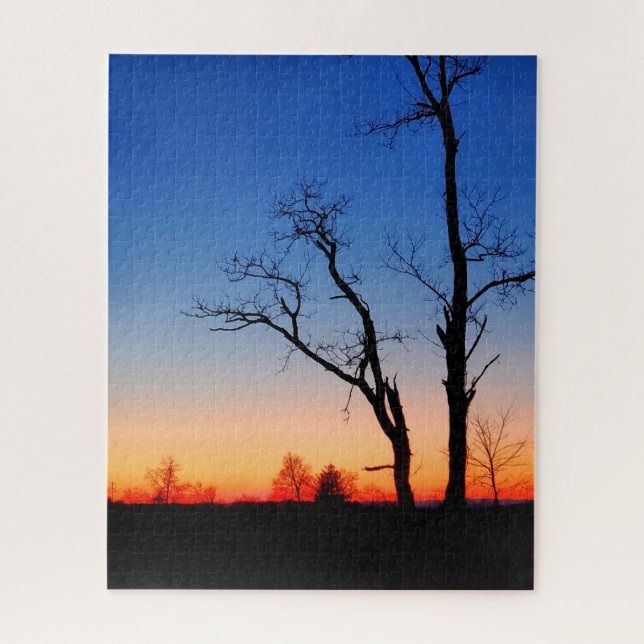 Sunset Through the Trees Jigsaw Puzzle (Vertical)