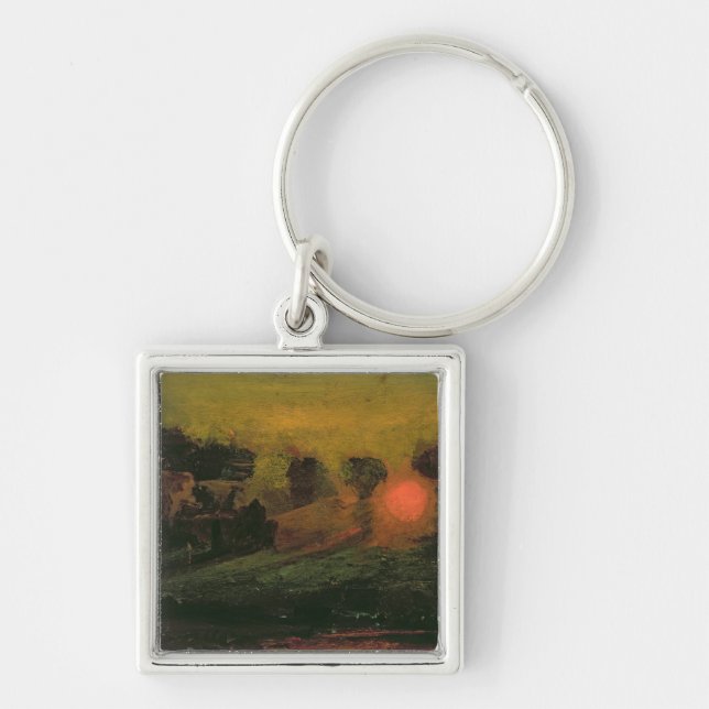 Sunset through Trees, c.1855 Key Ring (Front)