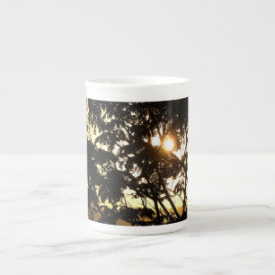 Sunset Through Trees I Tropical Photography Bone China Mug