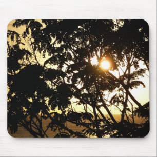 Sunset Through Trees I Tropical Photography Mouse Mat