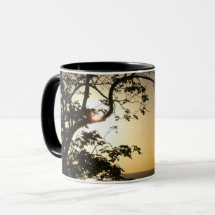 Sunset Through Trees II Tropical Photography Mug
