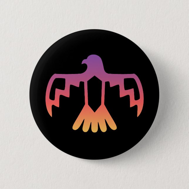 Sunset Thunderbird Button (Front)