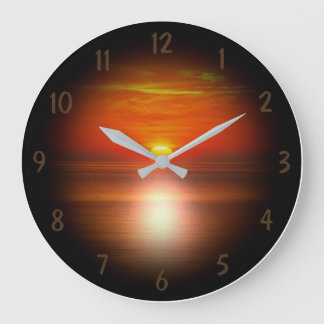 Sunset Time. Large Clock