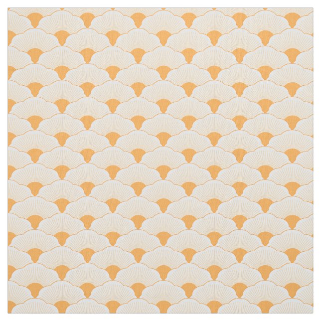 Sunset, tonal orange, concrete texture fabric (Swatch)