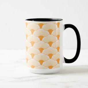 Sunset, tonal orange, concrete texture mug