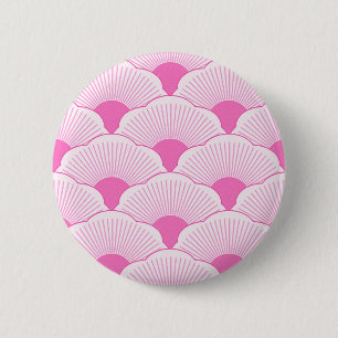 Sunset, tonal pink, concrete texture 6 cm round badge