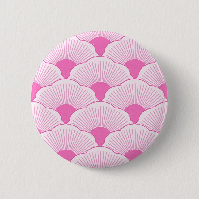 Sunset, tonal pink, concrete texture 6 cm round badge (Front)