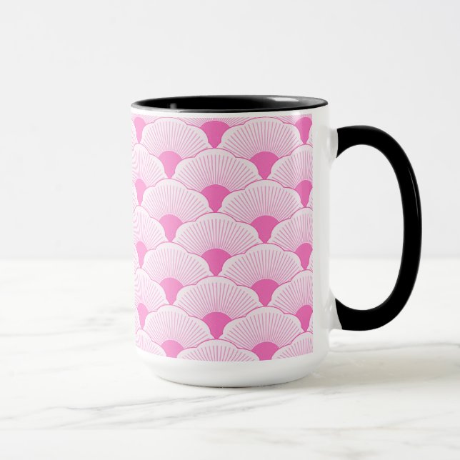 Sunset, tonal pink, concrete texture mug (Right)