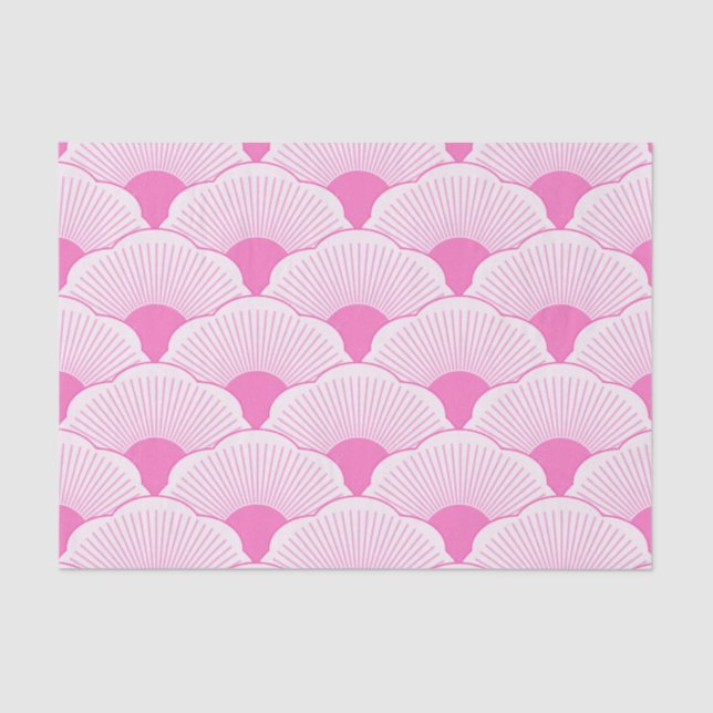 Sunset, tonal pink, concrete texture tissue paper (Front)