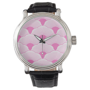 Sunset, tonal pink, concrete texture watch