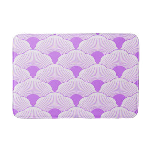Sunset, tonal violet, concrete texture bath mat