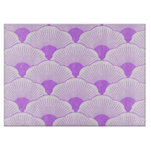 Sunset, tonal violet, concrete texture cutting board