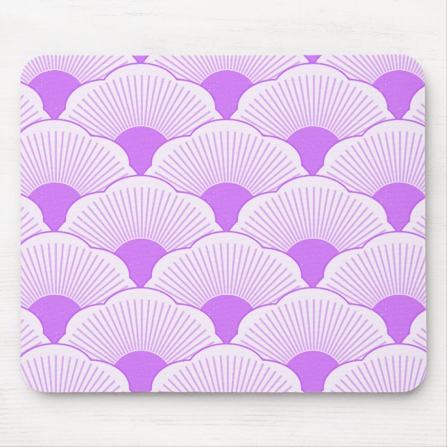 Sunset, tonal violet, concrete texture mouse mat (Front)
