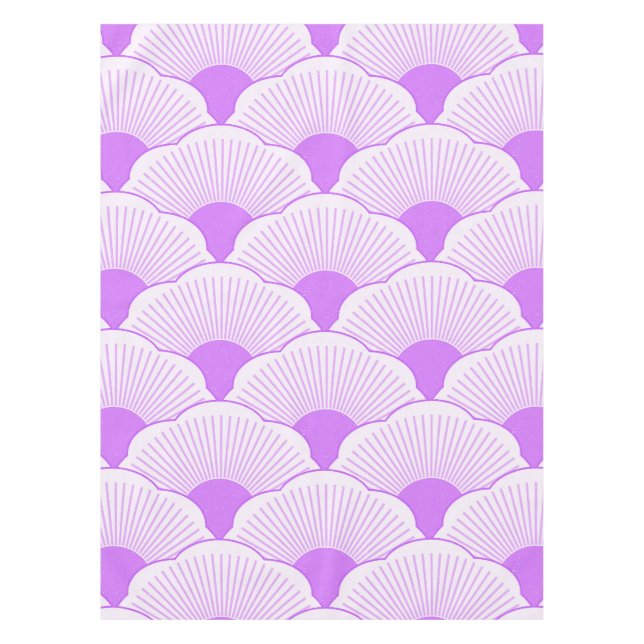 Sunset, tonal violet, concrete texture tablecloth (Front)