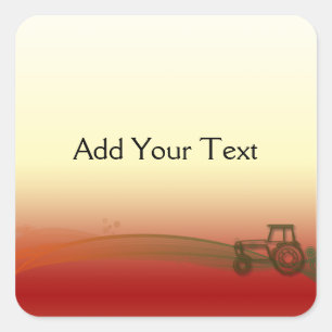 Sunset Tractor Sticker