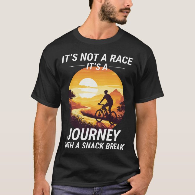 Sunset Trail Ride Bike Rider Off-road Cycling T-Shirt (Front)
