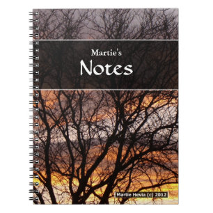 Sunset Tree Notebook