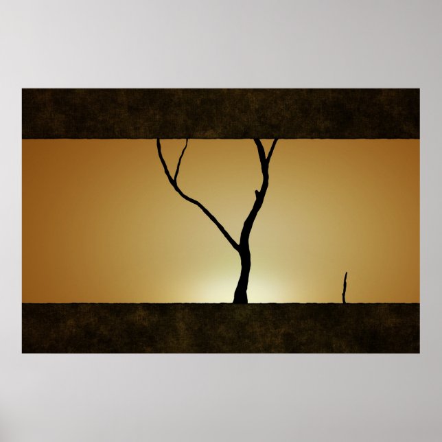 Sunset Tree Poster (Front)