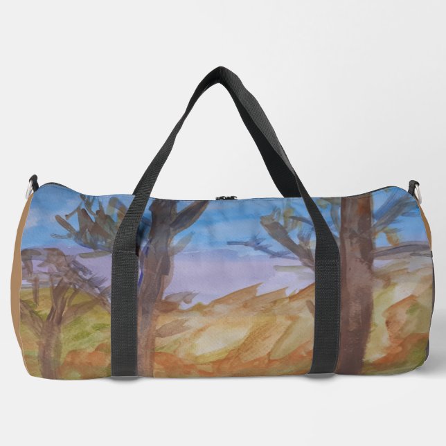 Sunset Trees Duffle Bag (Front)