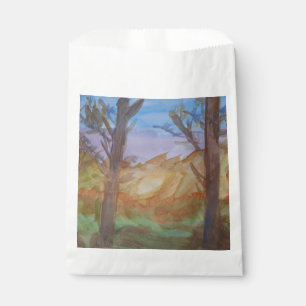 Sunset Trees Favour Bags