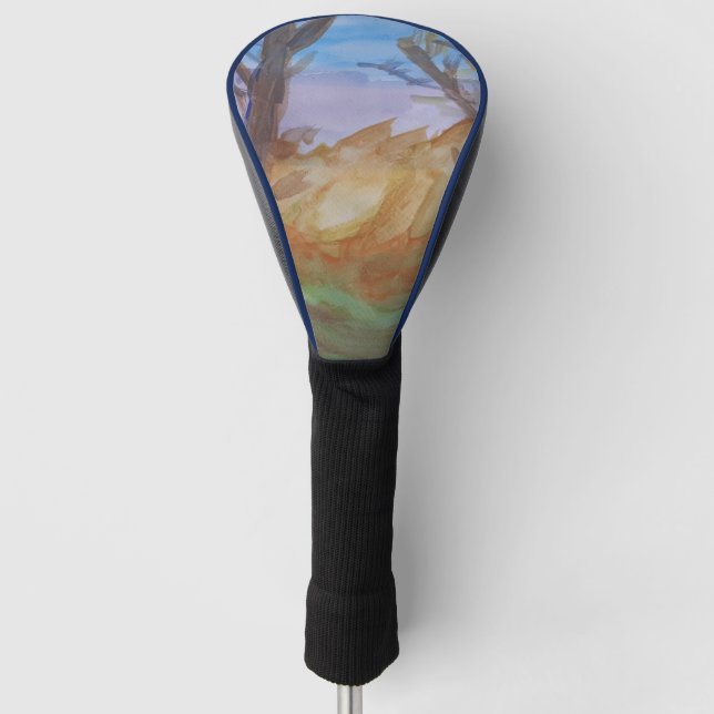 Sunset Trees Golf Head Cover (Front)