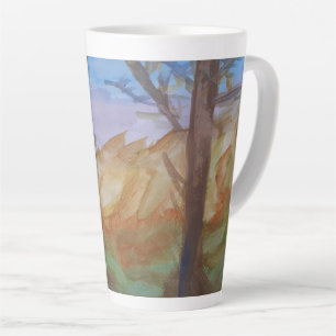 Sunset Trees Latte Mug