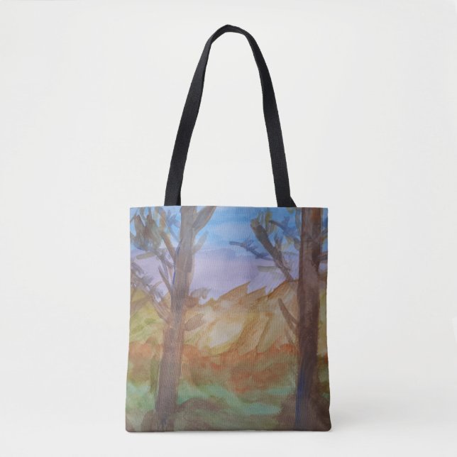 Sunset Trees Tote Bag (Front)