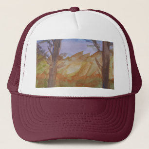 Sunset Trees Trucker Hat