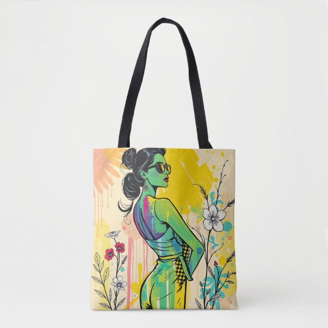 Sunset Tropic Duet Tote Bag (Front)