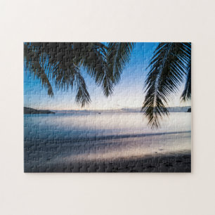 Sunset Tropical Seascape, Fiji Jigsaw Puzzle