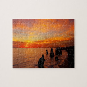 Sunset, Twelve Apostles, Port Campbell National Jigsaw Puzzle