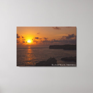 Sunset Twilight Dusk Light Shadow Landscape Photo Canvas Print
