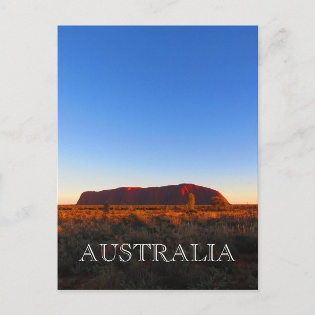 sunset uluru postcard (Front)