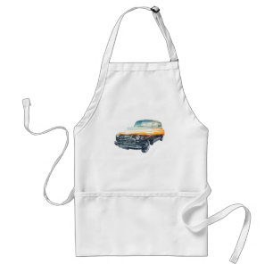sunset vehicle double exposure standard apron