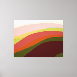 Sunset Vibes Abstract Art 206 Canvas Print