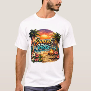 sunset vibes t shirt for all ages