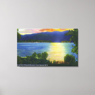 Sunset View of Prospect Mountain Canvas Print