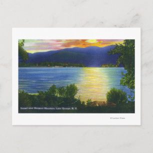 Sunset View of Prospect Mountain Postcard