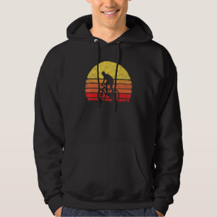 Sunset Vintage Mountain Biking Distressed Biker 80 Hoodie