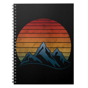 SUNSET VINTAGE MOUNTAIN  NOTEBOOK