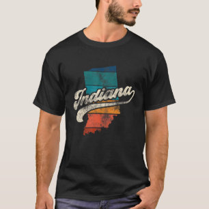 Sunset Vintage Retro Indiana Home State IN 70S 80S T-Shirt