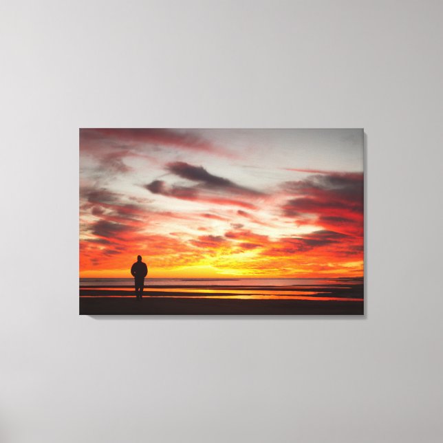Sunset Walk Canvas Print (Front)