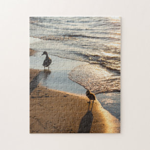 Sunset Walk With Mummy Jigsaw Puzzle