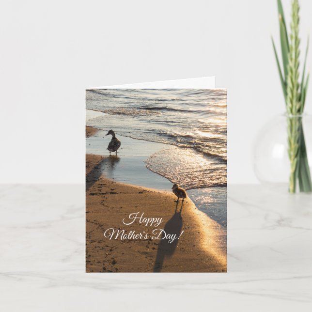 Sunset Walk With Mummy Mothers Day Card (Front)