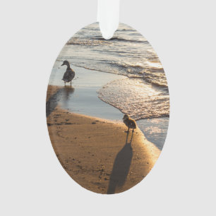 Sunset Walk With Mummy Ornament